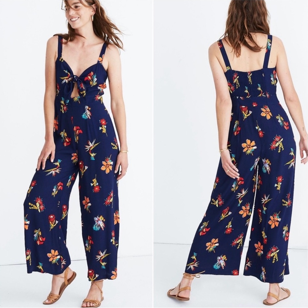 Madewell • Plumeria Cutout Jumpsuit in Bird of Paradise